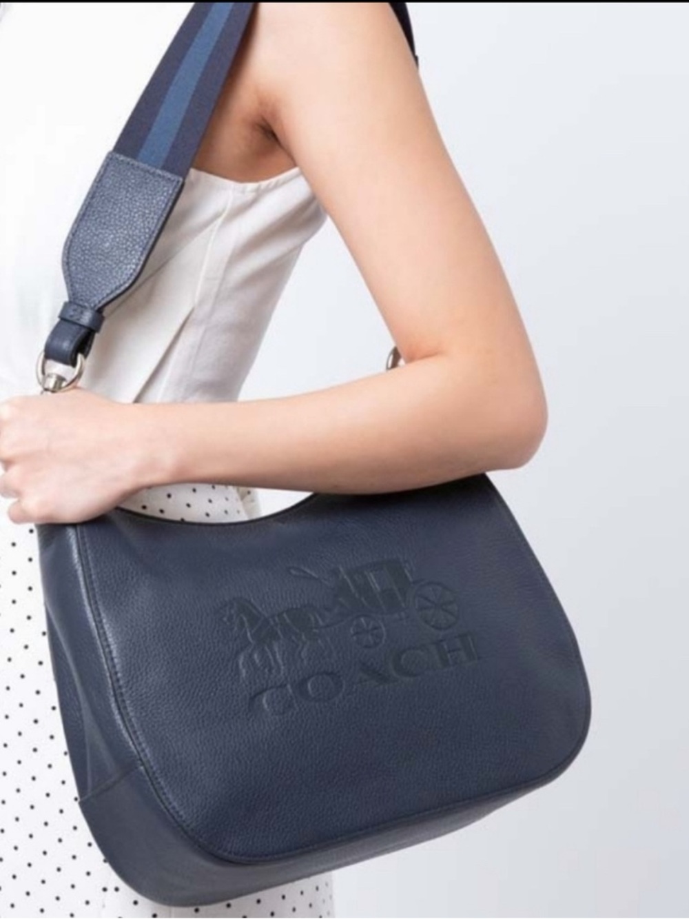 Coach Black Pebbled Leather Crossbody Bag - Picture 12 of 12